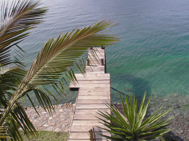 Swimming dock at Pasajcap